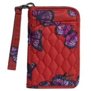 LUG Tandem Zip SE RFID Wallet - Butterfly Poppy
